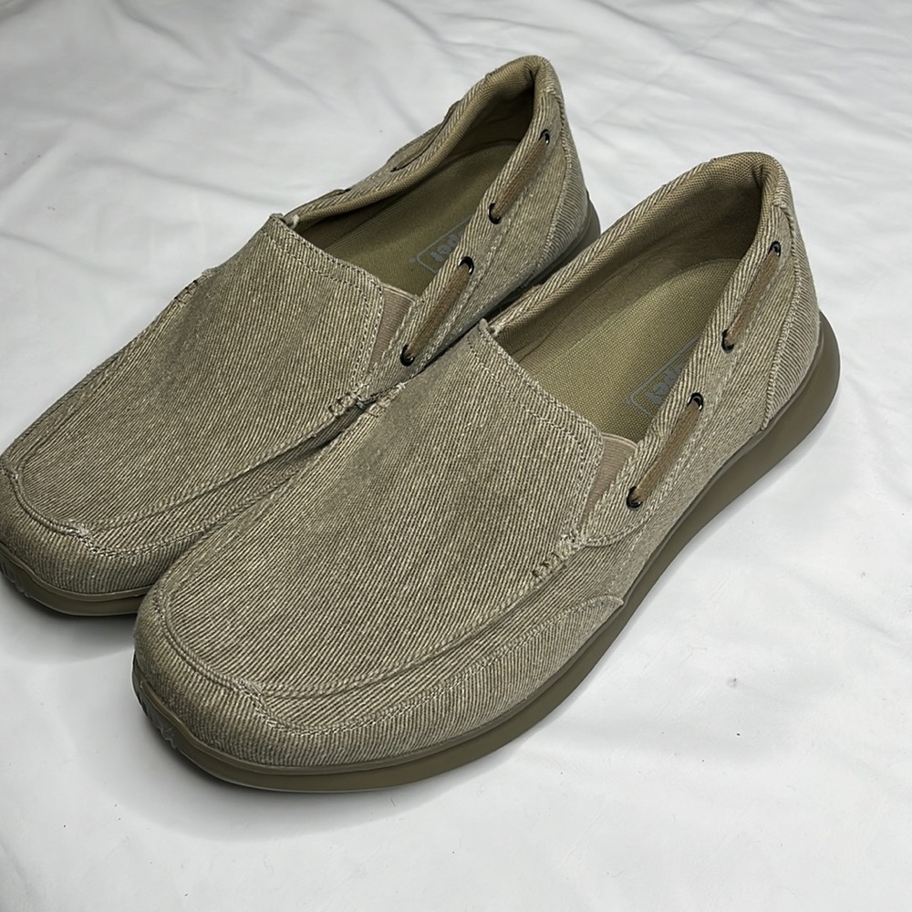 Propét Viasol Mens loafer 13 XX(5E)  canvas greenish